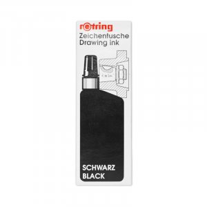 Encre Rotring - Encre noire - Flacon 23ml