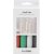 Stylos lumineux - Noir, vert, gris clair, rouge - 4 x 30 ml