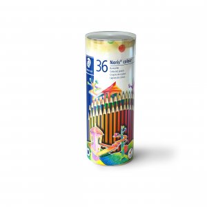 Crayons de couleur Noris en tube - 36 crayons