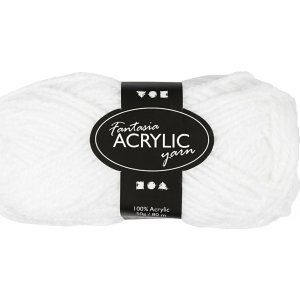 Fil acrylique Fantasia - blanc - 50 g