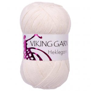 Fil  crochet Viking 12/4 100g - Blanc naturel (801)