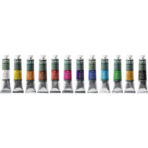 Tubes de peinture tempera 20 ml x12