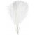 Plumes artificielles - blanches - 10 pcs