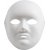 Masque complet en carton - blanc - 10 pcs