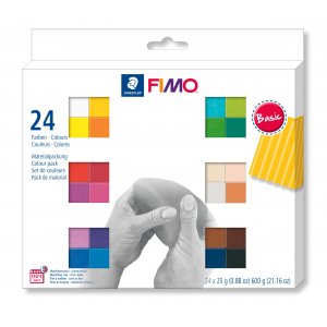 Modle Fimo Soft Set 24x1/2 - Basique