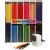 Colortime Crayons de couleur + taille-crayon - couleurs mlanges 12 x 12 pcs