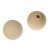 Boules en bois non trait avec demi-trou 8mm 3 parties - 40 mm