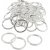 Porte-cls - plaqu argent - 50 pcs