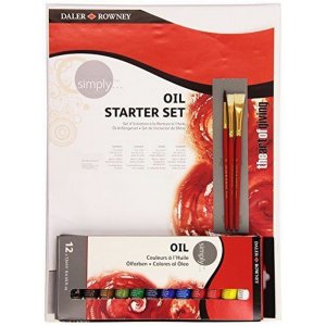 Kit de dmarrage pour peinture  l'huile - 16 pices