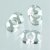 Perles Farfalle 3,2 x 6,5 mm - grises 500 g