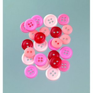 Boutons 10 - 15 mm - rose mix 40 g rose