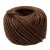 Cordon de jute 2mm 40m - marron fonc