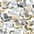 Strass - huile dore - Rond - 6+9+12 mm - 360 pcs