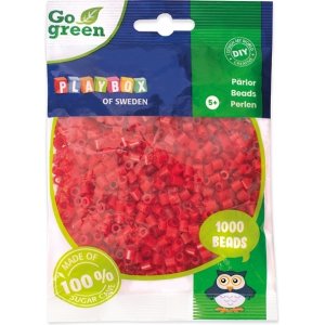 Perles tube Go green 1000 pcs Rouge