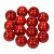 Perles en bois 14 mm - rouge 18 pcs. diamtre du trou 3,0 mm