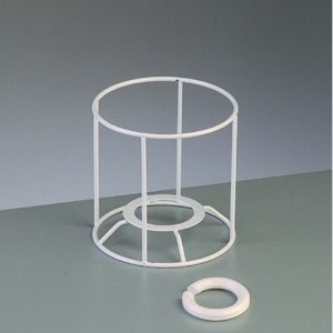 Cadre de lampe cadre 10 cm /  10 cm - rond blanc