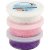 Foam Clay - rose - violet - blanc - paillettes, mtallises - 3 x 14 g