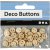 Boutons en bois 8 mm - 50 pcs