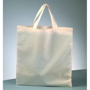 Sac de transport coton 38 x 42 cm - anse courte naturel