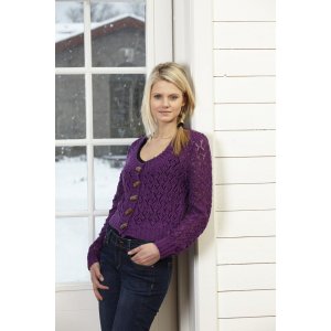 Patron tricot - Cardigan court tricot en dentelle