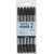 Marqueurs textiles - noirs - 6 pcs