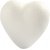 Coeurs en polystyrne - blanc - H6 cm - 5 pcs