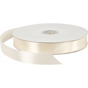 Ruban satin - blanc cass - L20 mm - 100 m