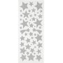 Autocollants paillets - argent - toiles - 2 feuilles