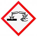 pictogramme de danger - corrosif