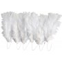 Vers le bas sur fil d'acier - blanc - 18 x 3 pcs