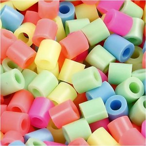 Perles tube NABBI - Moyennes 5000 pcs - Diffrentes couleurs