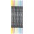 Marqueur double Colortime - couleurs pastel - 6 pcs