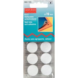 Points adhsifs autocollants blancs 8x2 pcs