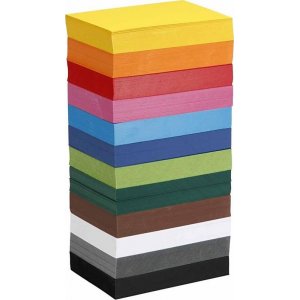 Carton cratif - couleurs mlanges - A6 - 12x100 pcs