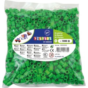 Perles de pipe XL 1000 pcs vert