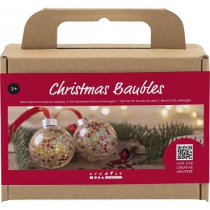 Mini Kit DIY Boules de Nol pour Sapin - Paillettes