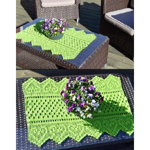 Patron au crochet - Chemin de table au crochet