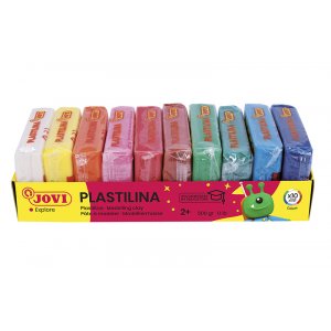 Argile - Jovi Plastilina - pack de 10 couleurs mlanges 500 g