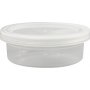 Pot en plastique avec couvercle - 45 ml - 20 pcs