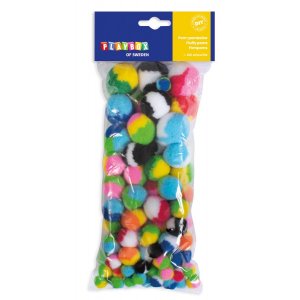 Pompon Multicolore - 100 pcs