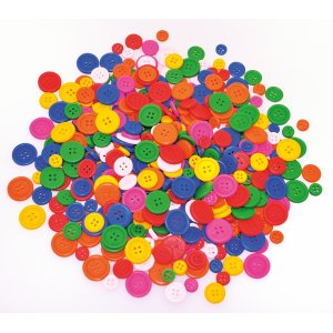 Boutons en bois mlangs - 200 pcs