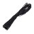 Cordon coton cir  1 mm / 6 m - noir