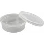 Pot en plastique avec couvercle - 45 ml - 20 pcs