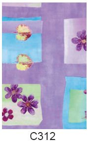 Papier Dcopatch (fleurs violettes)