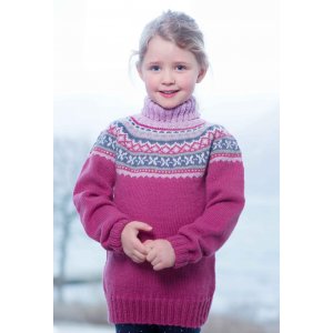 Patron tricot - Pull enfant avec empicement rond