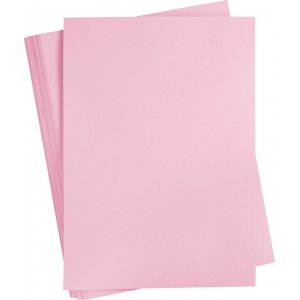 Carton color - rose clair - A2 - 180 g - 100 feuilles