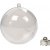 Boule dcorative - transparente - 8 cm - 5 pcs