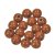 Perles en bois 10 mm - marron clair 53 pcs. diamtre du trou 2,5 mm