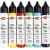 Cire de bougie en flacons de peinture - couleurs fortes - 6 x 28 ml