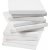 Toile - blanc - 15 x 15 cm - 80 pcs